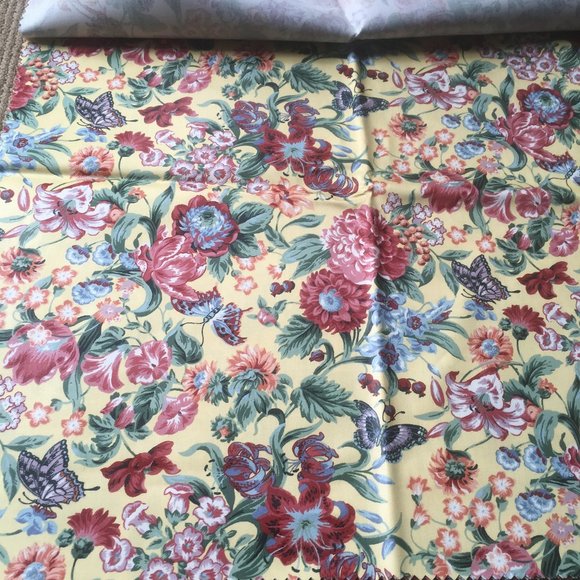 Decorative Fabric. Flowers & Butterflies. 5 pcs. - Picture 6 of 9